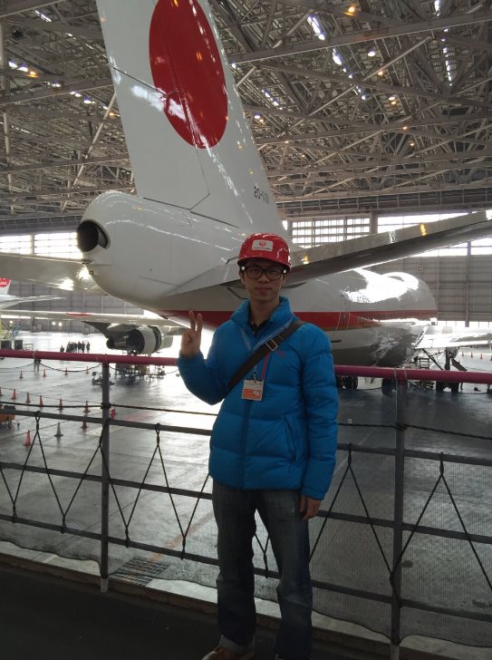 日本留學心得分享  GogoJapan   有這麼難得的機會能夠去參觀停放飛機的倉庫～真是太有福氣了!