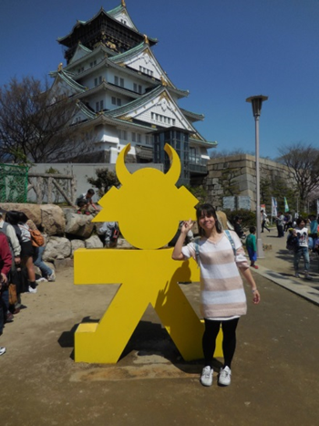 日本留遊學 福岡城的獨照